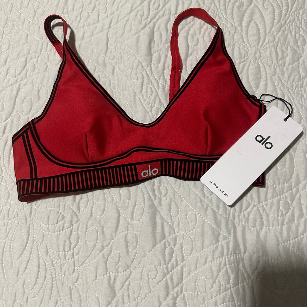 ALO Yoga Vibrant Red Bralette
